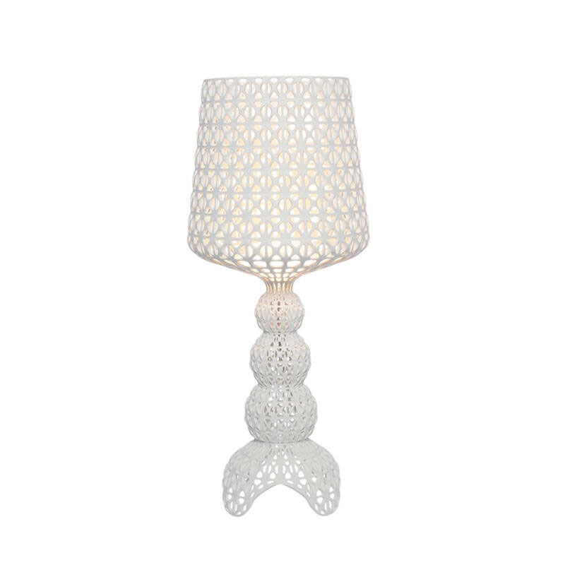 Angers Nantes Cholet Saumur Icones Kartell kabuki transparent lampe a poser Blanc Ferruccio Laviani 3
