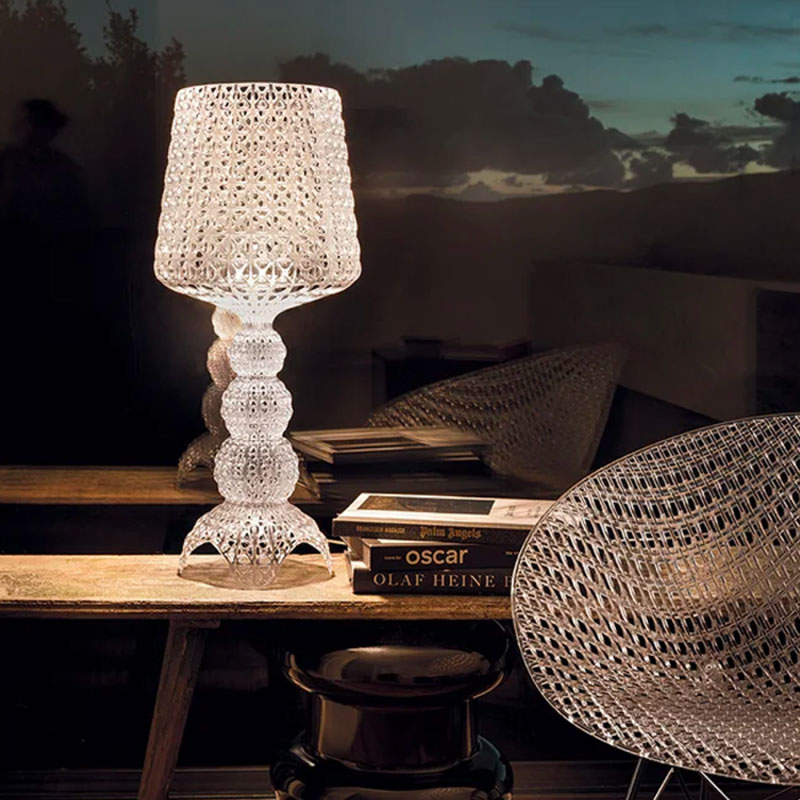 Angers Nantes Cholet Saumur Icones Kartell kabuki transparent lampe a poser cristal Ferruccio Laviani 4