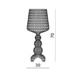 Angers Nantes Cholet Saumur Icones Kartell kabuki transparent lampe a poser cristal Ferruccio Laviani 7