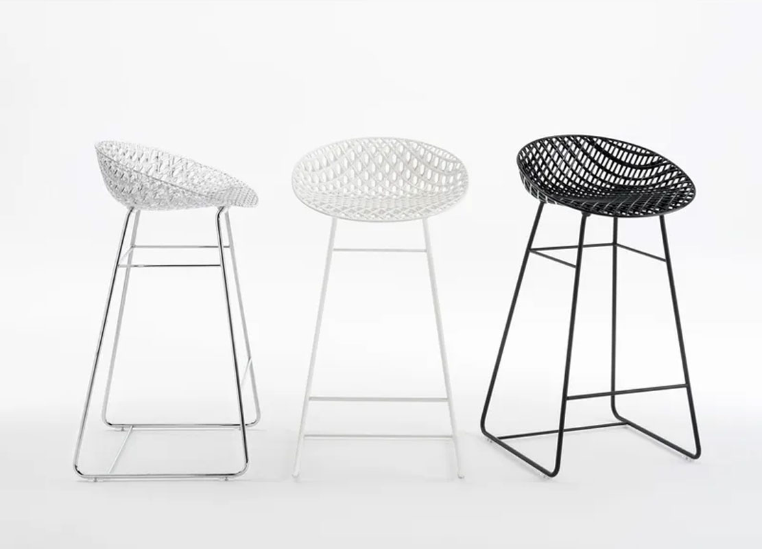 Angers Nantes Cholet Saumur Icones Kartell tabouret Smatrik cristal transparent Chrome Tokujin Yoshioka 6