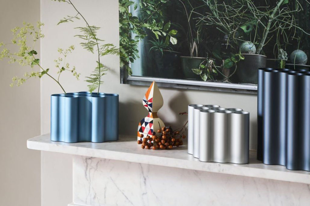 Angers Nantes Cholet Saumur Icones Objet Vitra deco Bouroulec  vase nuage large Bleu acier 03