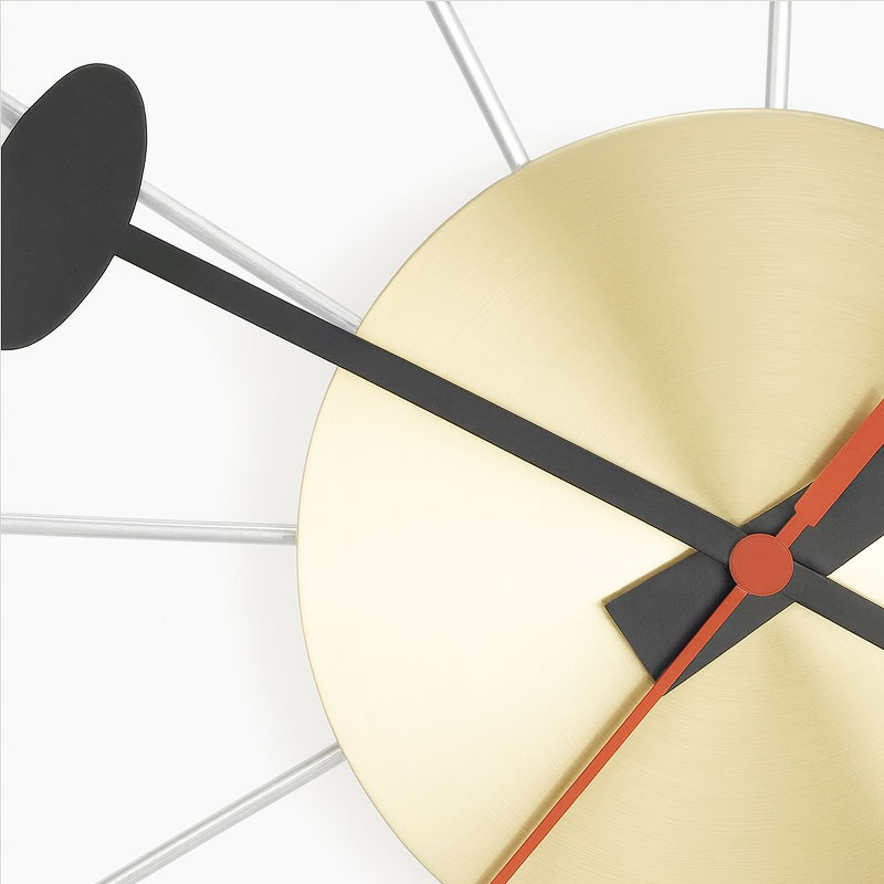 Angers Nantes Cholet Saumur Icones Objet Vitra deco Nelso horloge murale ball clock bois naturel 8