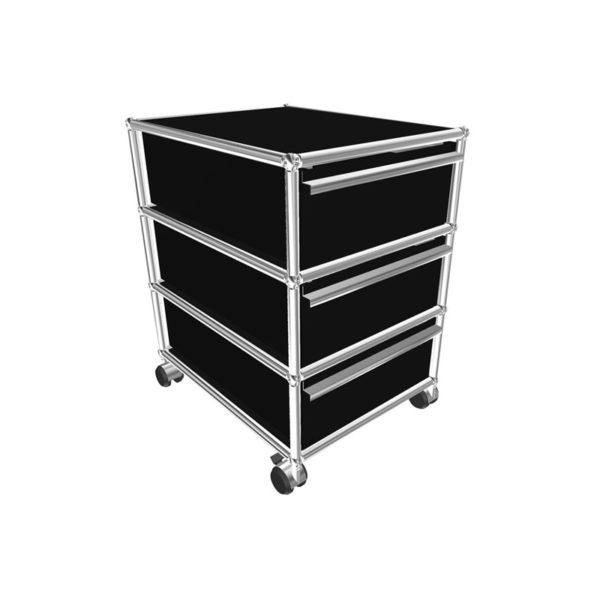 Angers Nantes Cholet Saumur Icones USM Haller Meuble  M26 Noir graphite Fritz Haller Paul SCHÄRER 1