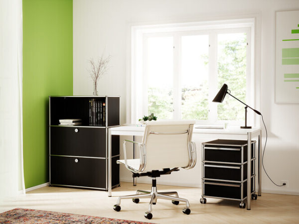 Angers Nantes Cholet Saumur Icones USM Haller Meuble  M26 Noir graphite Fritz Haller Paul SCHÄRER 3