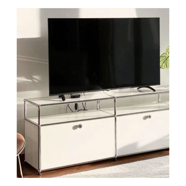 Angers Nantes Cholet Saumur Icones USM Haller Meuble  TV O2 Blanc Pur Fritz Haller Paul SCHÄRER 3