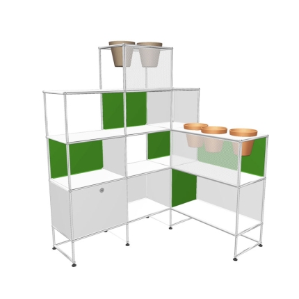 Angers Nantes Cholet Saumur Icones USM Haller Meuble Vegetale  Blanc Pur VertUSM Fritz Haller Paul SCHÄRER 