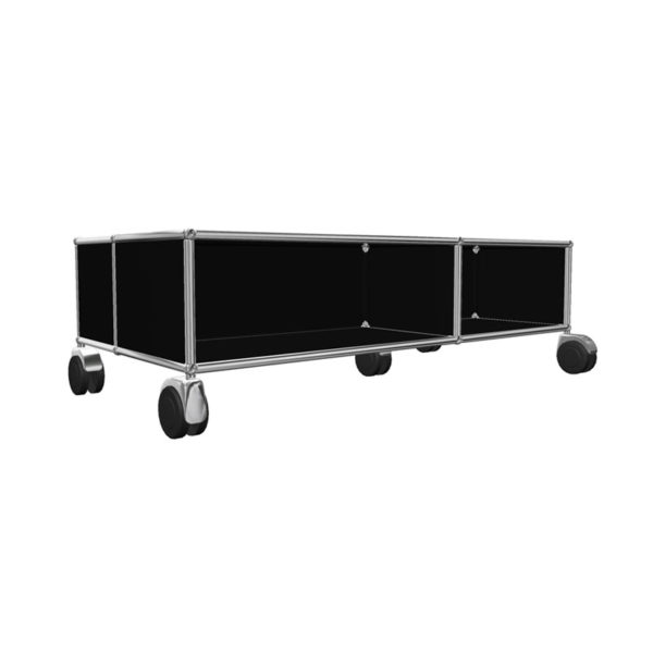 Angers Nantes Cholet Saumur Icones USM Haller table basse Fenix noir graphite nero ingo roue double Fritz Haller Paul SCHÄRER