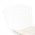 Angers Nantes Cholet Saumur Icones chaise Knoll Harry bertoia rilsan Blanc Outdoor 0