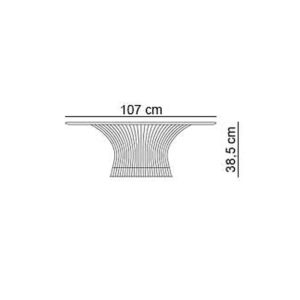 Angers Nantes Cholet Saumur Icones table Basse Knoll Platner Nickel 5