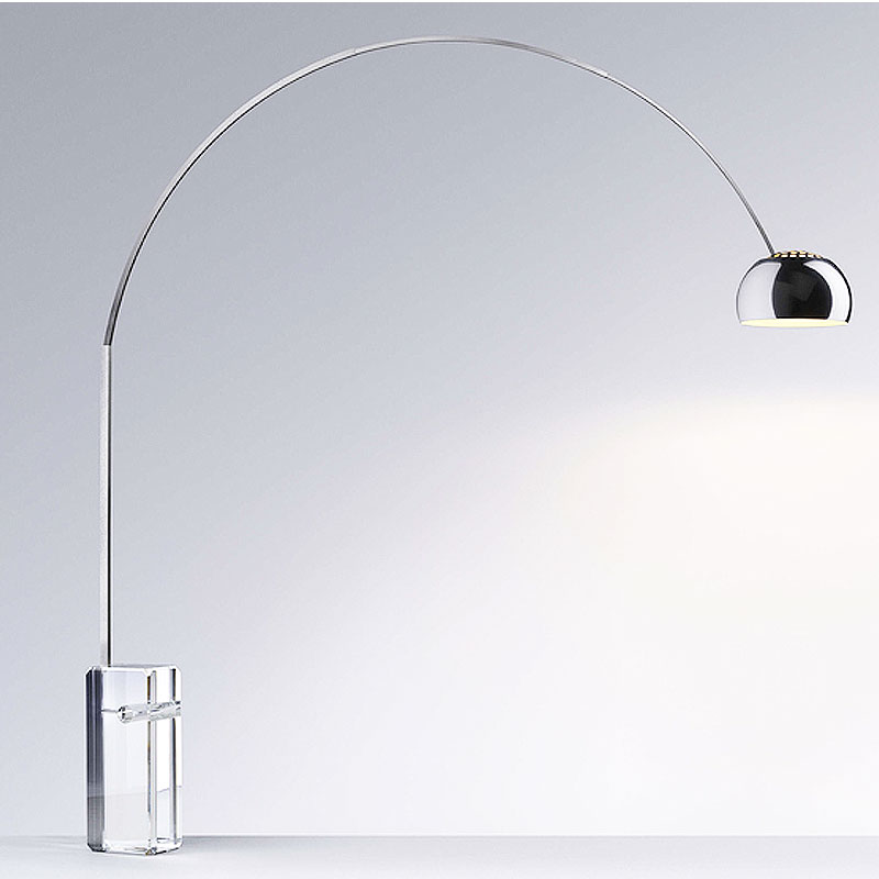 Angers Nantes Cholet Saumur Paris Bordeaux Le Mans Niort Icones Flos Arco K edition limité cristal Achille Castiglioni Lampadaire 60ans 106