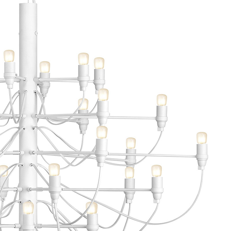 Angers Nantes Cholet Saumur Paris Bordeaux Le Mans Tours Rennes Poitiers Niort Icones Flos suspension 2097 30 blanc Mat sarfatti 0