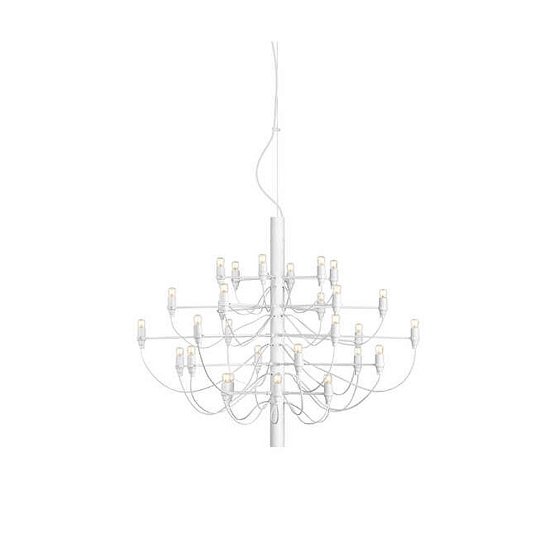 Angers Nantes Cholet Saumur Paris Bordeaux Le Mans Tours Rennes Poitiers Niort Icones Flos suspension 2097 30 blanc Mat sarfatti 1