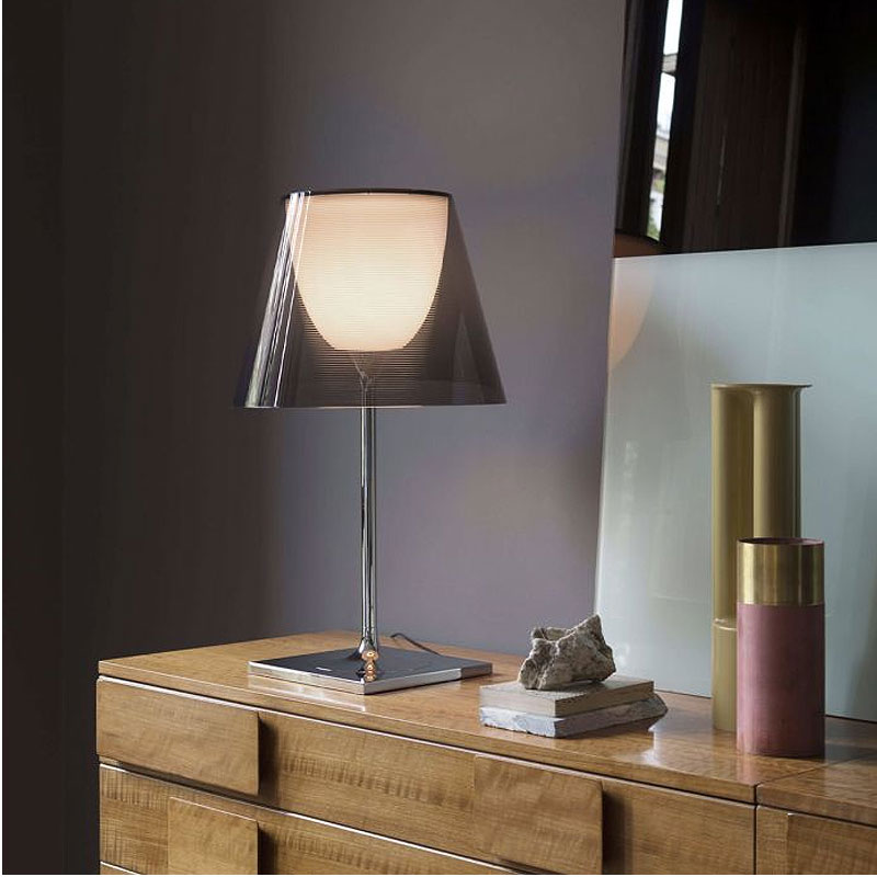 Angers Nantes Cholet Saumur Paris Bordeaux Le Mans Tours Rennes poitiers  Icones Flos K Tribe T 1 Philippe Starck Transparent Chrome lampe de table 1