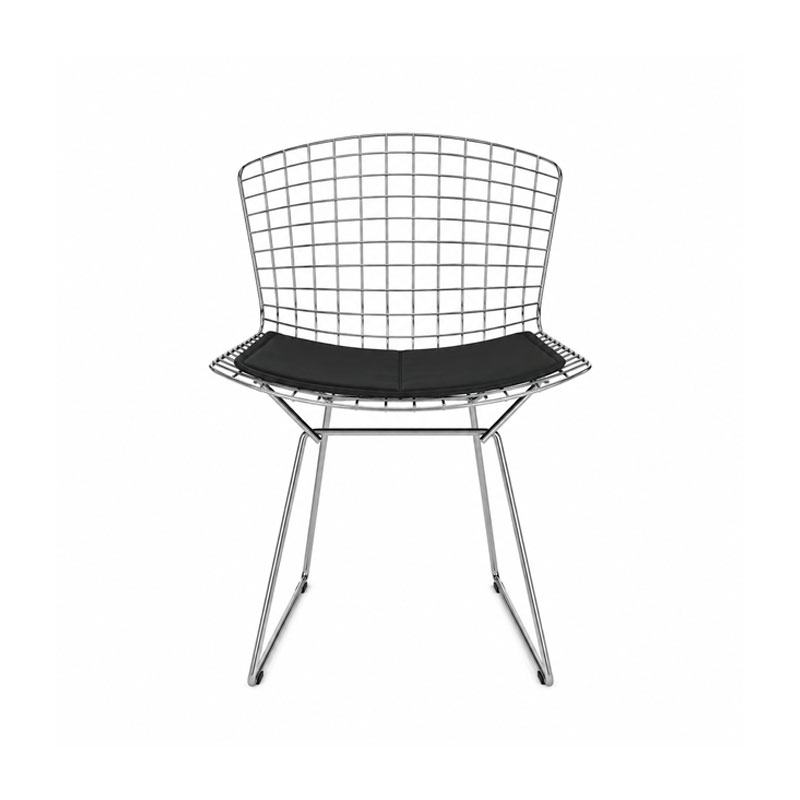 Angers Nantes Paris Bordeaux Rennes Tours Mans Laval Poitiers Icônes chaise Knoll chrome Noir Quickship Harry bertoia 3