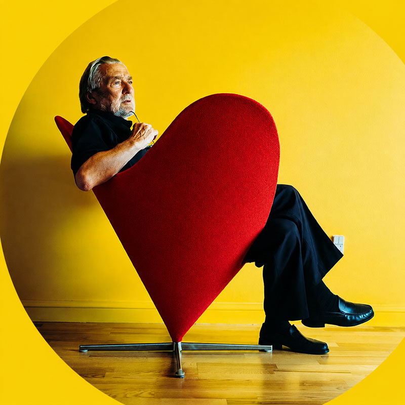Vitra Fauteuil Heart Cone Rouge Coeur tonus Verner Panton Icônes Angers Nantes Paris Bordeaux Nice Tours Ancenis Mans Rennes Lyon 7