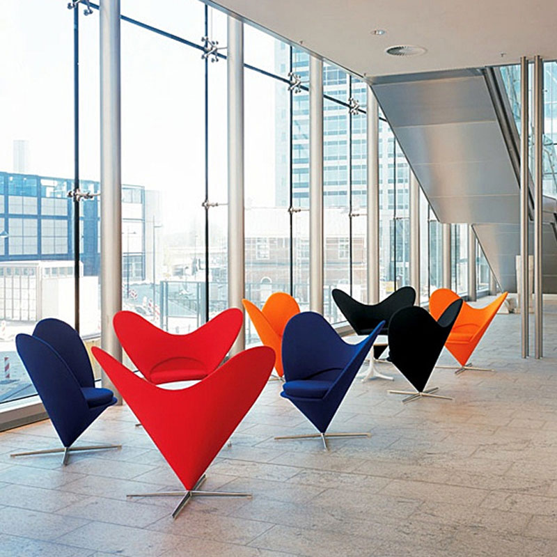Vitra Fauteuil Heart Cone Rouge Coeur tonus Verner Panton Icônes Angers Nantes Paris Bordeaux Nice Tours Ancenis Mans Rennes Lyon 9