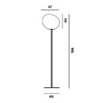 Angers Nantes Cholet Saumur Icones Foscarini Lampadaire Gregg Blanc grande Ludovica et Roberto Palomba 7