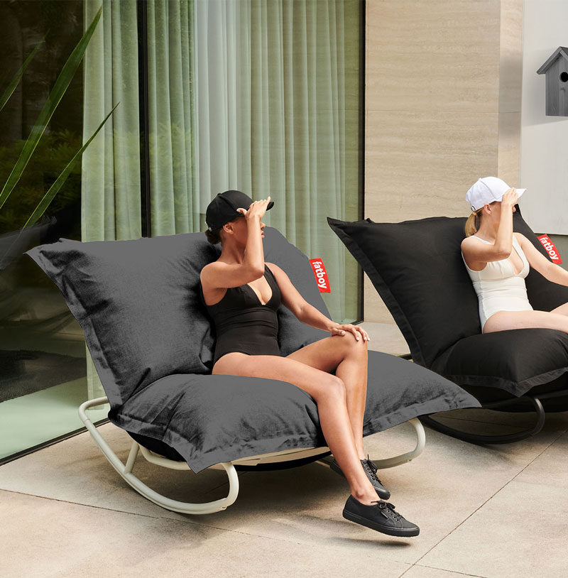 Angers Nantes Cholet Saumur Icones Fatboy Pouf Original Stonewash mobilier exterieur Outdoor Rock Grey Jukka Setälä 5