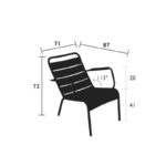 Angers Nantes Cholet Saumur Icones Fermob fauteuil bas Outdoor mobilier exterieur rouge piment Sofia frederic 3