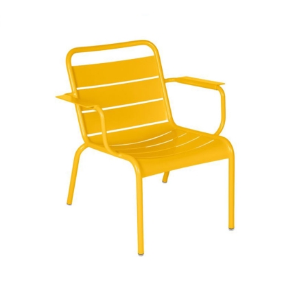 Angers Nantes Cholet Saumur Icones Fermob fauteuil lounge Outdoor mobilier exterieur jaune Miel Sofia frederic 0