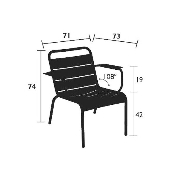 Angers Nantes Cholet Saumur Icones Fermob fauteuil lounge Outdoor mobilier exterieur jaune Miel Sofia frederic 2