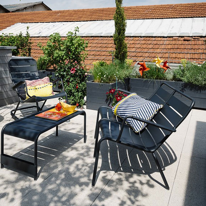 Angers Nantes Cholet Saumur Icones Fermob table basse Outdoor mobilier exterieur Blanc coton Sofia frederic