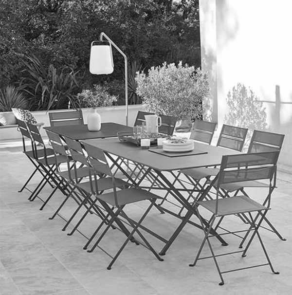 Angers Nantes Cholet Saumur Icones Fermob table de repas 190 Outdoor mobilier exterieur Carac tere gris orage Studiofermob 2