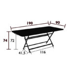 Angers Nantes Cholet Saumur Icones Fermob table de repas 190 Outdoor mobilier exterieur Carac tere gris orage Studiofermob 3