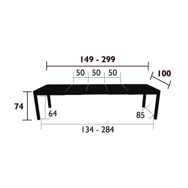 Angers Nantes Cholet Saumur Icones Fermob table de repas extensible Outdoor mobilier exterieur Ribambelle carbone sudio Fermob 4