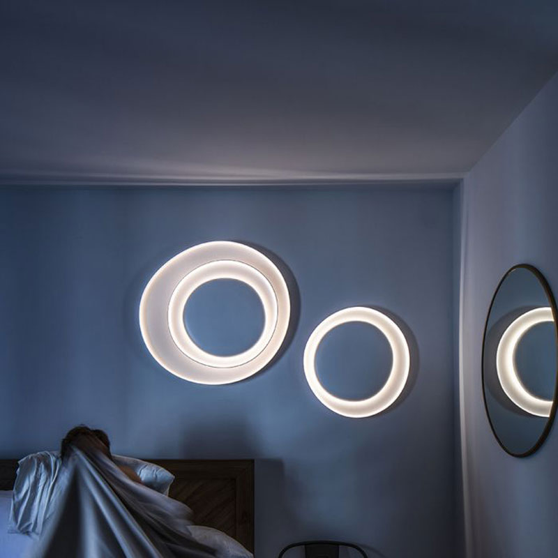 Angers Nantes Cholet Saumur Icones Foscarini Applique Bahia blanc grand led Lucidi & Pevere 2