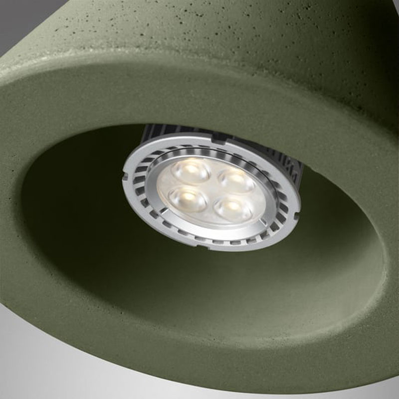 Angers Nantes Cholet Saumur Icones Foscarini Suspension Aplomb Vert Olive ciment Paolo LUCIDI & Luca PEVERE 3