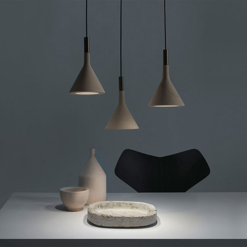 Angers Nantes Cholet Saumur Icones Foscarini Suspension Aplomb gris ciment Paolo LUCIDI & Luca PEVERE 10