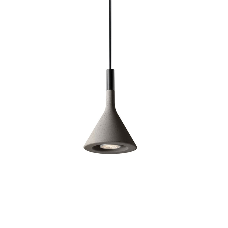 Angers Nantes Cholet Saumur Icones Foscarini Suspension Mini Aplomb gris ciment Paolo LUCIDI & Luca PEVERE