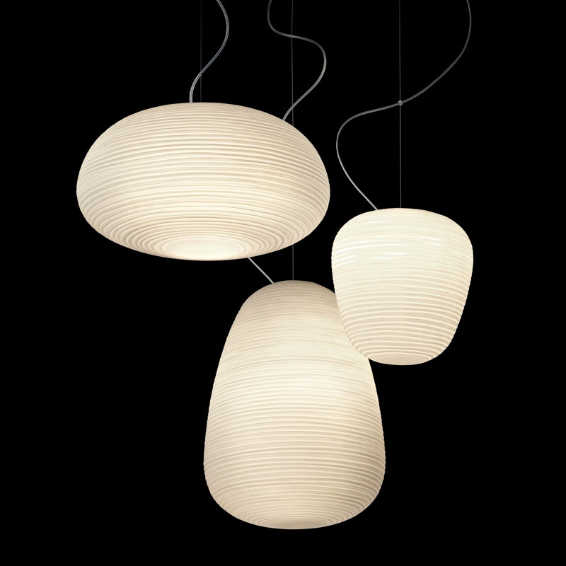 Angers Nantes Cholet Saumur Icones Foscarini Suspension Rituals 1 blanc verre Ludovica et Roberto Palomba 4