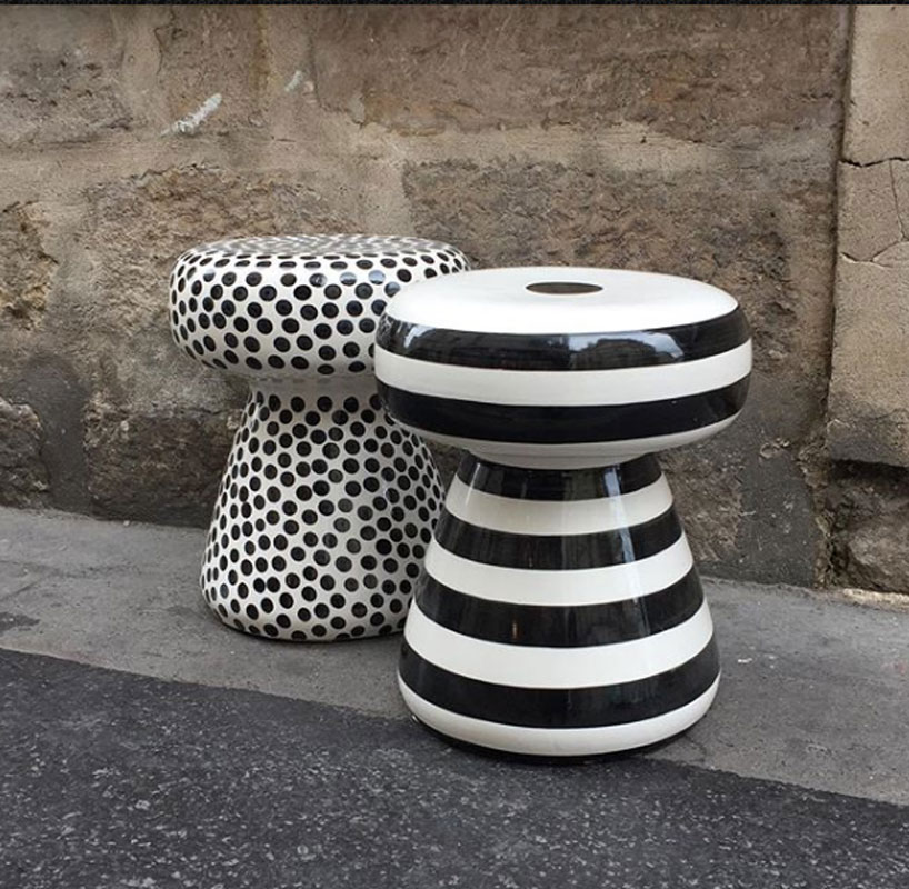 Angers Nantes Cholet Saumur Icones Gervasoni Gueridon Inout 44 beton Pois Paola Navone 4
