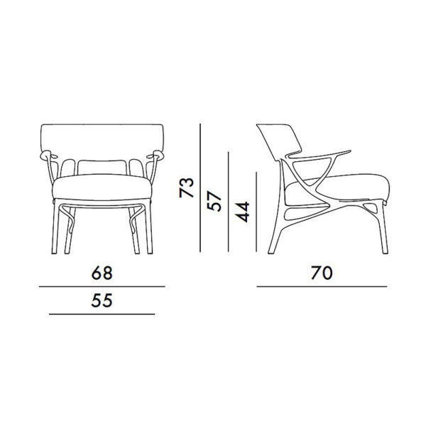 Angers Nantes Cholet Saumur Icones Kartell Fauteuil A.I outdoor Blanc Mat blanc Marine Bleu mat blanc Philippe Starck 3