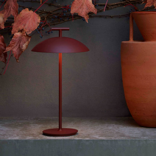 Angers Nantes Cholet Saumur Icones Kartell Lampe a poser Batterie Geen A Rouge Brique Ferruccio Laviani 5