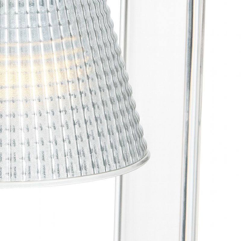 Angers Nantes Cholet Saumur Icones Kartell Lampe a poser Light Air cristal transparent Eugeni Quitllet 00