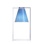 Angers Nantes Cholet Saumur Icones Kartell Lampe a poser Light Air cristal transparent tissu bleu Eugeni Quitllet