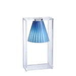 Angers Nantes Cholet Saumur Icones Kartell Lampe a poser Light Air cristal transparent tissu bleu Eugeni Quitllet2