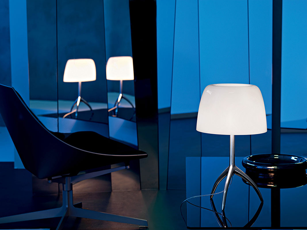 Angers Nantes Cholet Saumur Icones Kartell Lampe a poser Lumiere Grande blanc Foscarini noir Rodolfo Dordoni 2