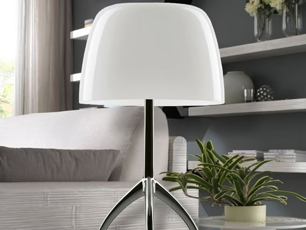 Angers Nantes Cholet Saumur Icones Kartell Lampe a poser Lumiere Grande blanc Foscarini noir Rodolfo Dordoni 3