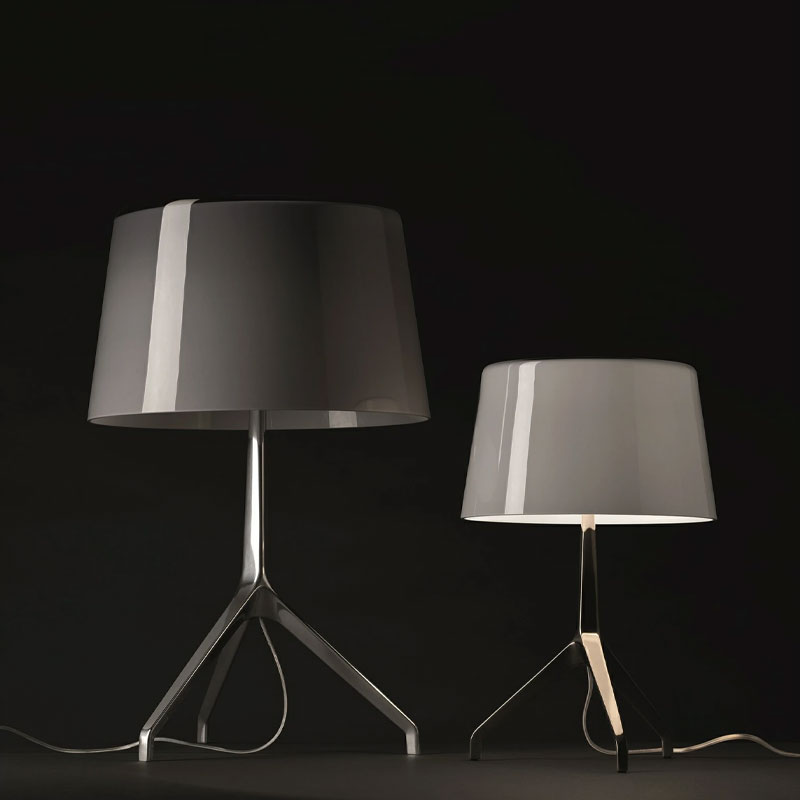 Angers Nantes Cholet Saumur Icones Kartell Lampe a poser Lumiere Lumière XXL aluminium chromé noir Foscarini  Rodolfo Dordoni 3