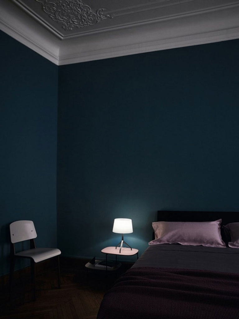 Angers Nantes Cholet Saumur Icones Kartell Lampe a poser Lumiere Lumière XXS aluminium chromé noir Foscarini Blanc Rodolfo Dordoni 3