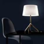 Angers Nantes Cholet Saumur Icones Kartell Lampe a poser Lumiere Lumière XXS aluminium chromé noir Foscarini Blanc Rodolfo Dordoni 6