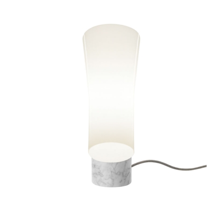 Angers Nantes Cholet Saumur Icones Kartell Lampe a poser Nile Blanc Carrare marbre foscarini Rodolfo Dordoni 00