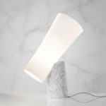 Angers Nantes Cholet Saumur Icones Kartell Lampe a poser Nile Blanc Carrare marbre foscarini Rodolfo Dordoni6