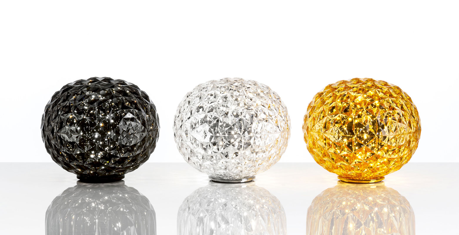 Angers Nantes Cholet Saumur Icones Kartell Lampe a poser batterie mini Planet cristal Tokujin Yoshioka 3