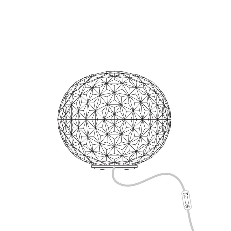 Angers Nantes Cholet Saumur Icones Kartell Lampe a poser mini Planet Jaune Or Tokujin Yoshioka 3
