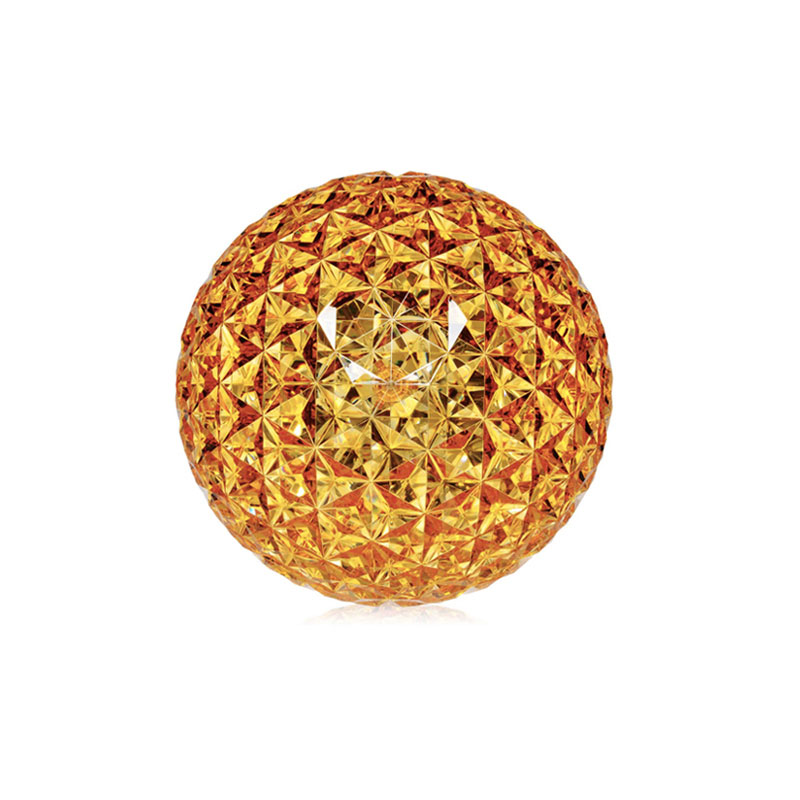 Angers Nantes Cholet Saumur Icones Kartell Lampe a poser mini Planet Jaune Or Tokujin Yoshioka 4
